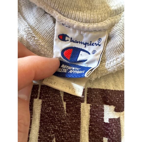 Vtg Minnesota Duluth Baseball Champion Reverse Weave Heather Gray XXL Crewneck - Picture 2 of 10